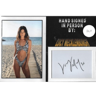 Lucy Mecklenburgh autograph