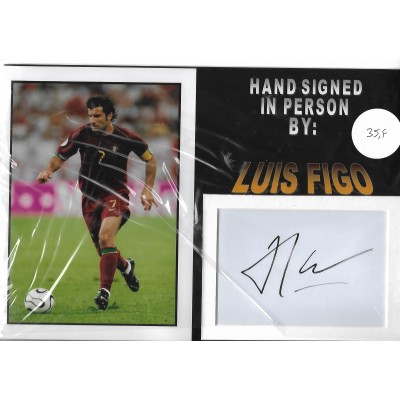 Luis Figo autograph 