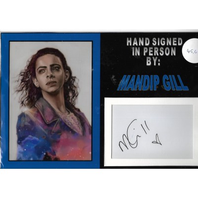 Mandip Gill autograph Dr Who  Hollyoaks