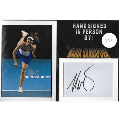 Maria Sharapova autograph