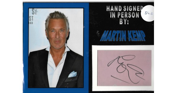 Martin Kemp autograph