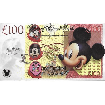 Novelty Note - Mickey Mouse