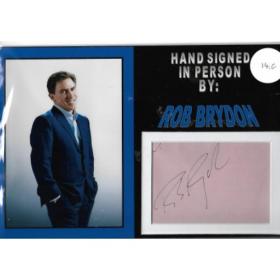 Rob Brydon autograph AFTAL