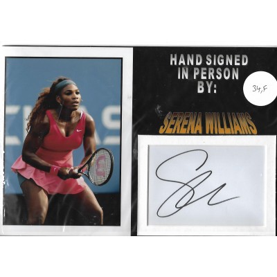 Serena Williams autograph tennis 