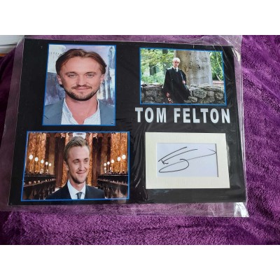 Tom Felton autograph AFTAL