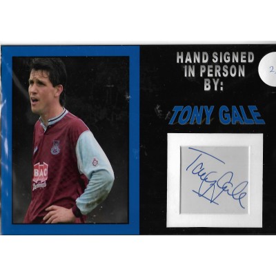 Tony Gale autograph West Ham 