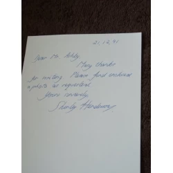 Shirley Henderson Signed Note (Harry Potter) autograph