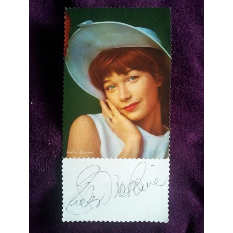 Shirley MacLaine autograph