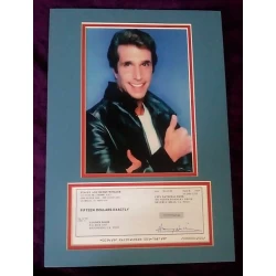 Henry Winkler Signed Cheque (Happy Days) autograph