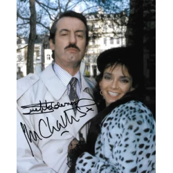 John Challis and Sue Holderness autograph