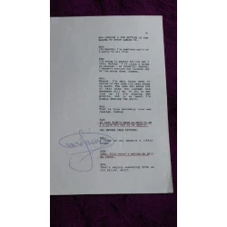 David Jason Signed Script Sheet 2 (Only Fools and Horses)