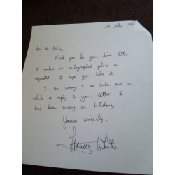 Frances White Signed Letter (Crossroads; May to December)
