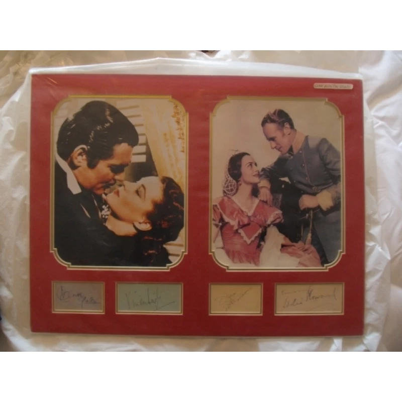 Gone With the Wind main cast autograph