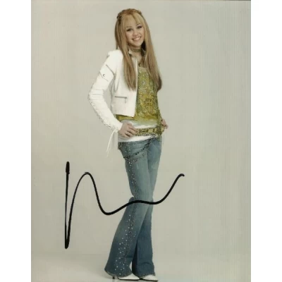 Miley Cyrus autograph AFTAL 1 (Hannah Montana)
