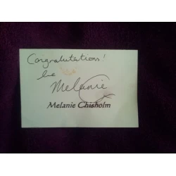 Melanie C autograph