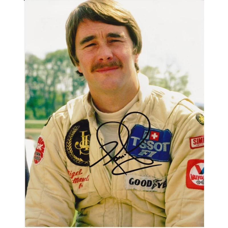 Nigel Mansell autograph