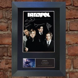 Interpol Pre-Printed autograph