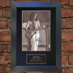 Jimmy Page Pre-Printed autograph