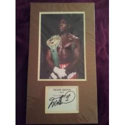 Frank Bruno autograph