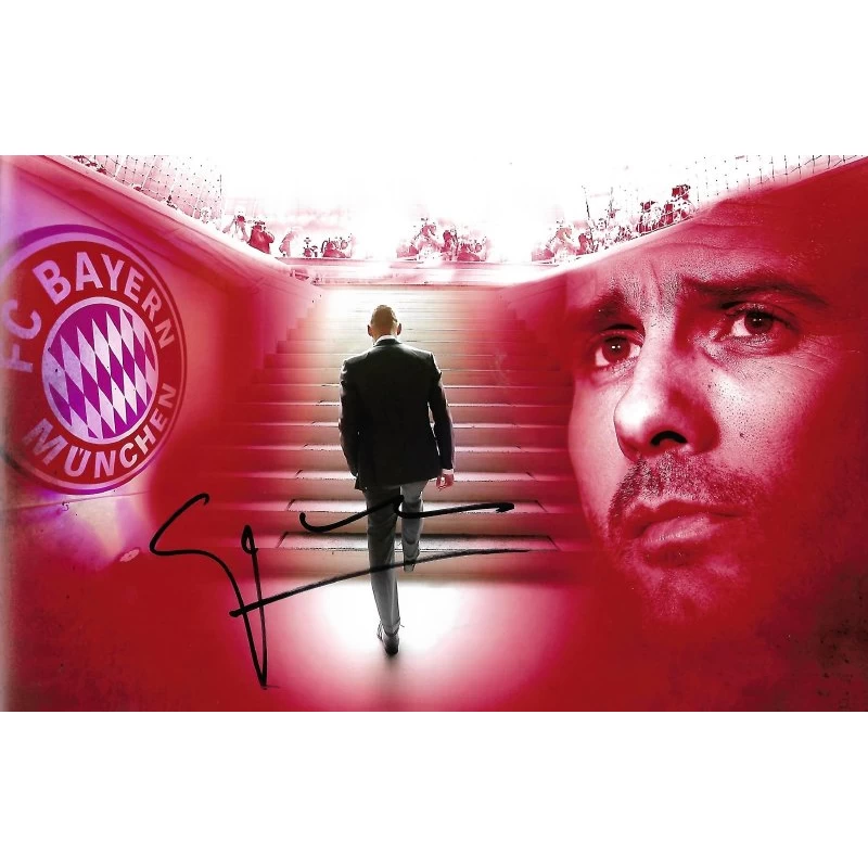 Pep Guardiola autograph