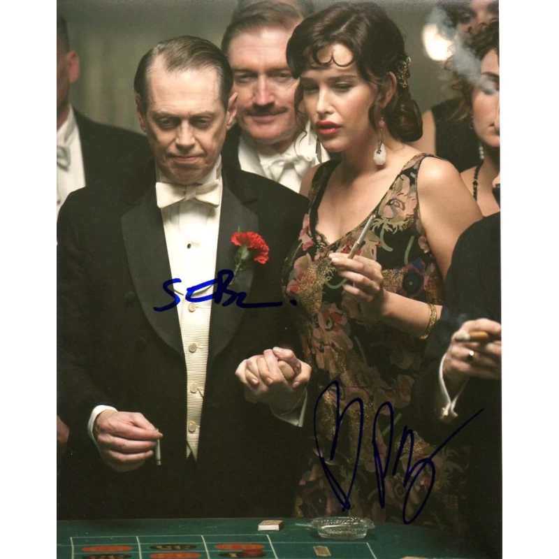 Steve Buscemi & Paz De La Huerta double autograph