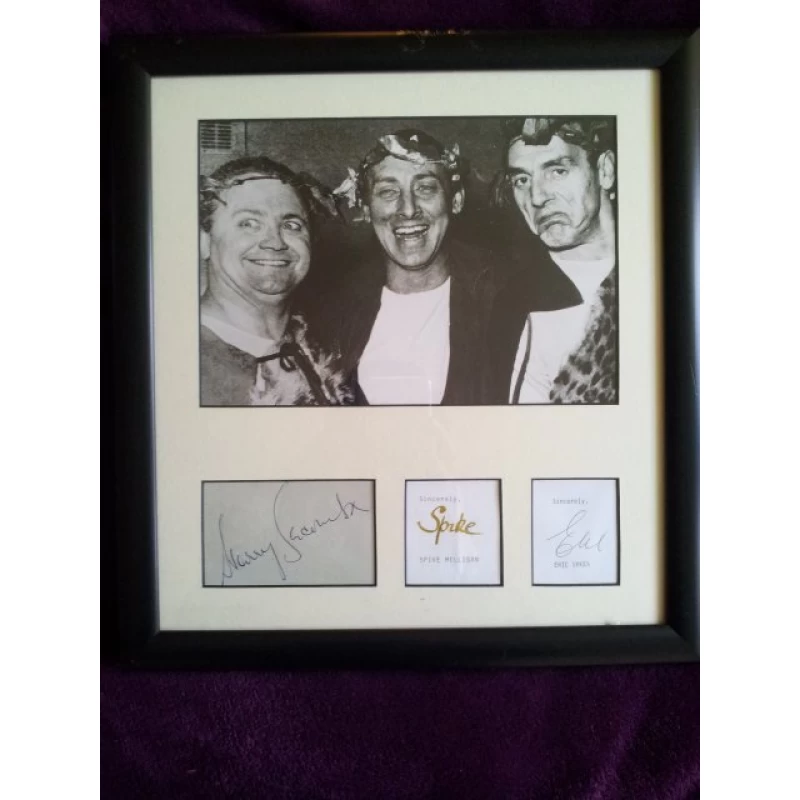 Harry Secombe, Spike Milligan and Eric Sykes autograph