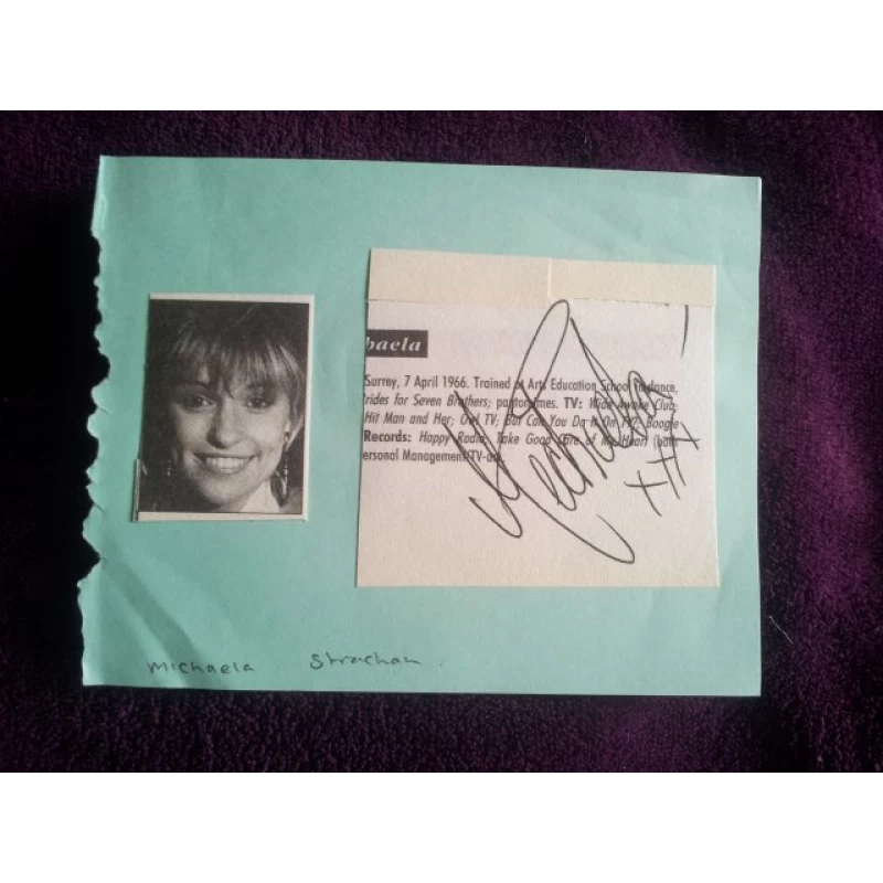 Michaela Strachan autograph