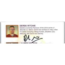Derek Ritchie autograph