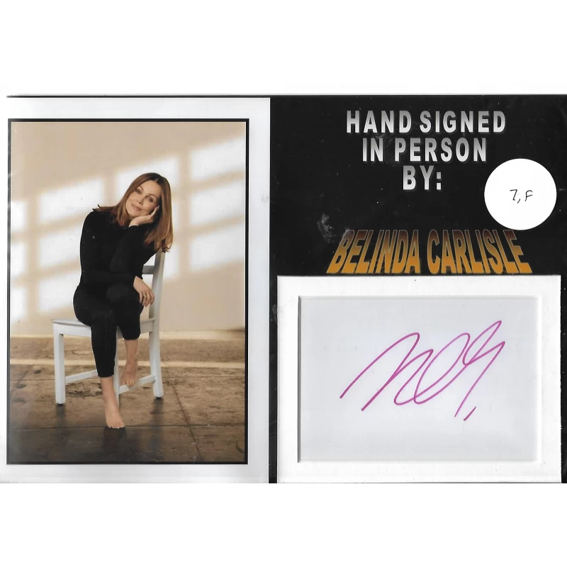 Belinda Carlisle autograph