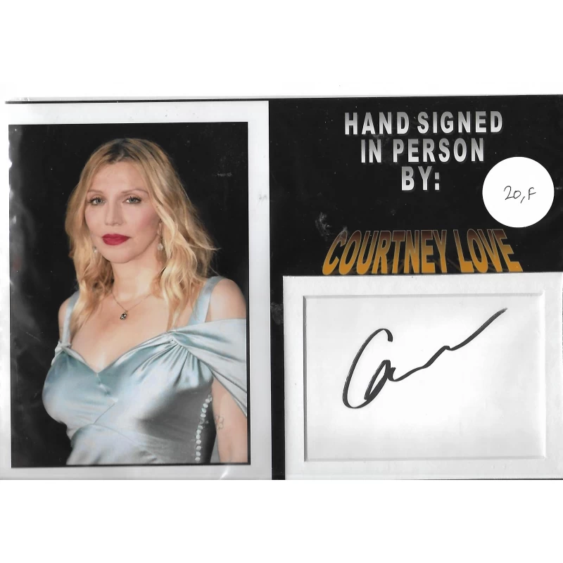 Courtney Love autograph