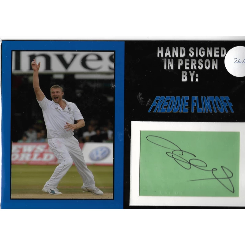 Freddie Flintoff autograph