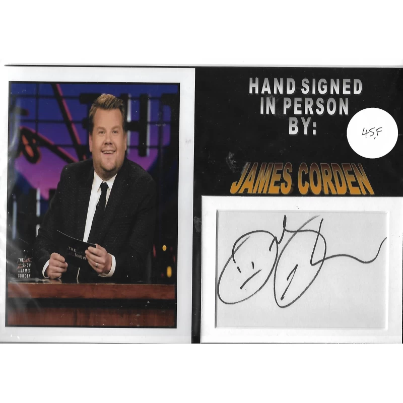 James Corden autograph