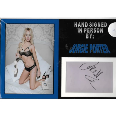 Jorgie Porter autograph AFTAL