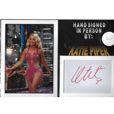 Katie Piper autograph AFTAL
