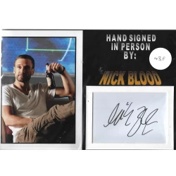 Nick Blood Marvel Agents of Shield  autograph