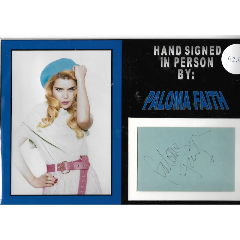 Paloma Faith autograph