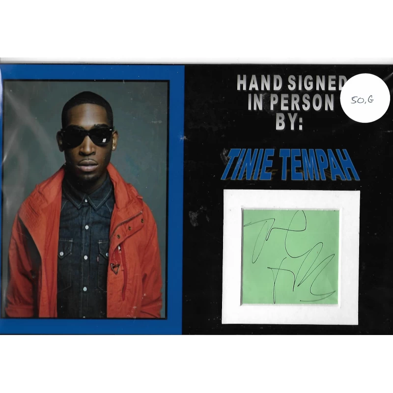 Tinie Tempah autograph